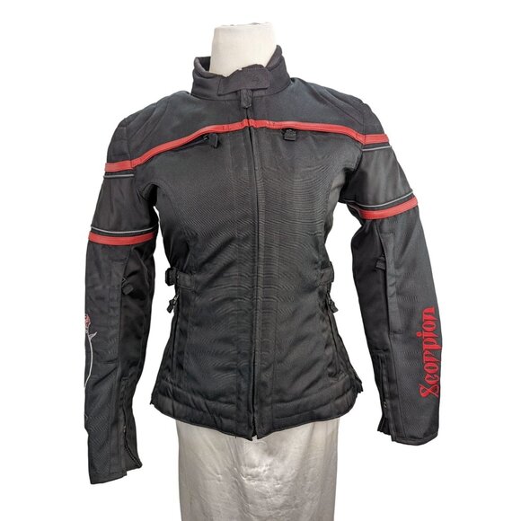 Scorpion Sports Inc Jackets & Blazers - Scorpion Exo Padded Women Black with Floral Motorcycle Jacket Size Small